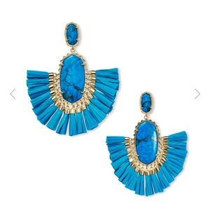 Kendra Scott Cristina Statement Turquoise Earrings
